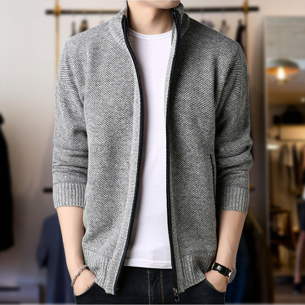 Elegant Men's Knit Cardigan