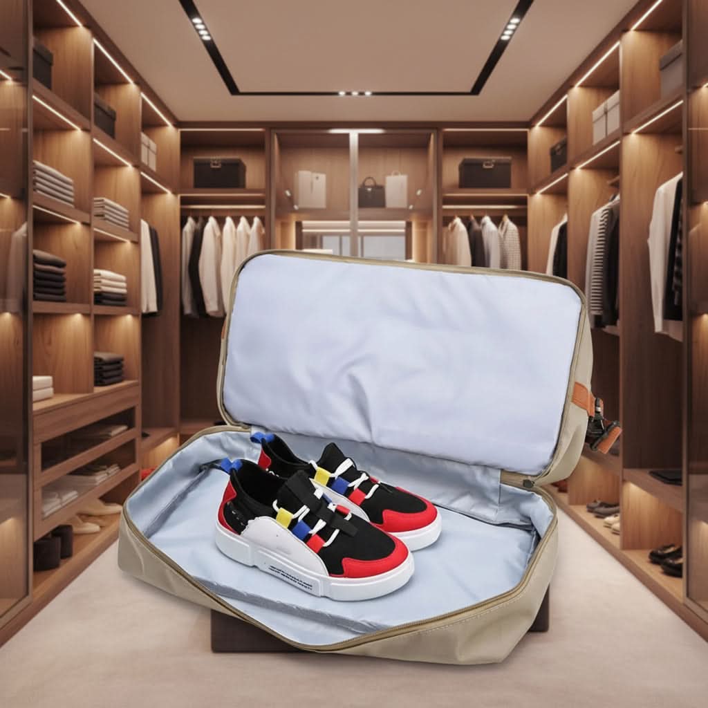 Travel Gym Bag with Shoe Compartment and Wet/Dry Separation