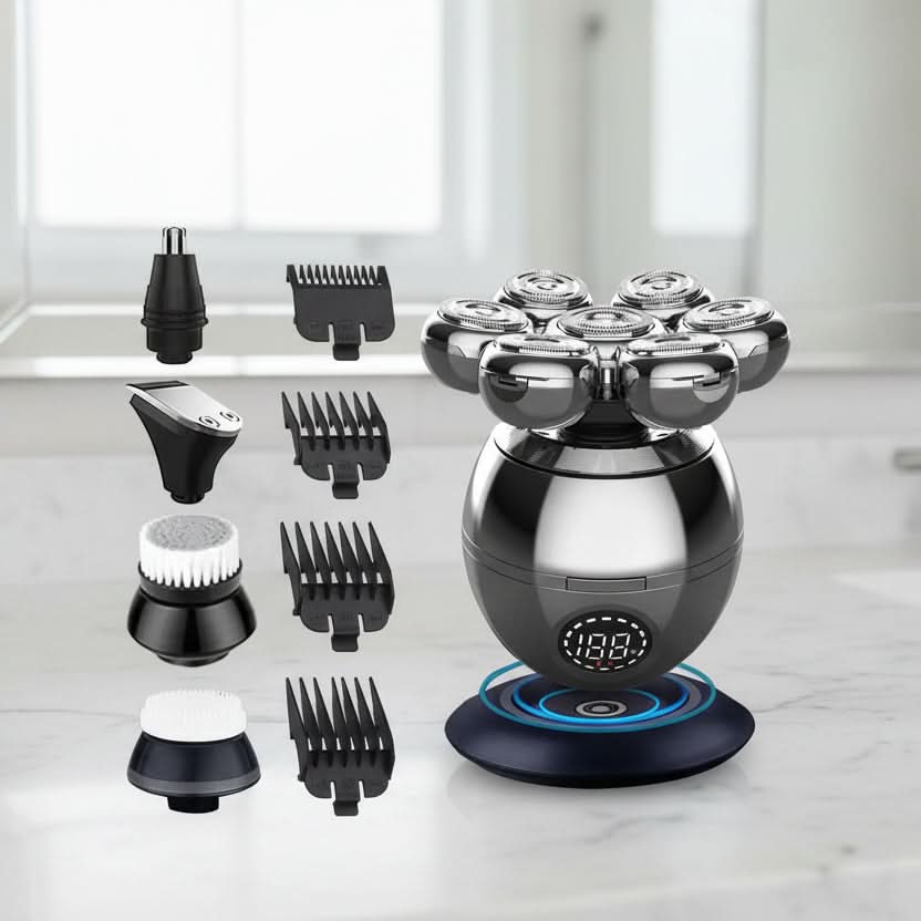 7D Waterproof Electric Shaver for Wet and Dry Use