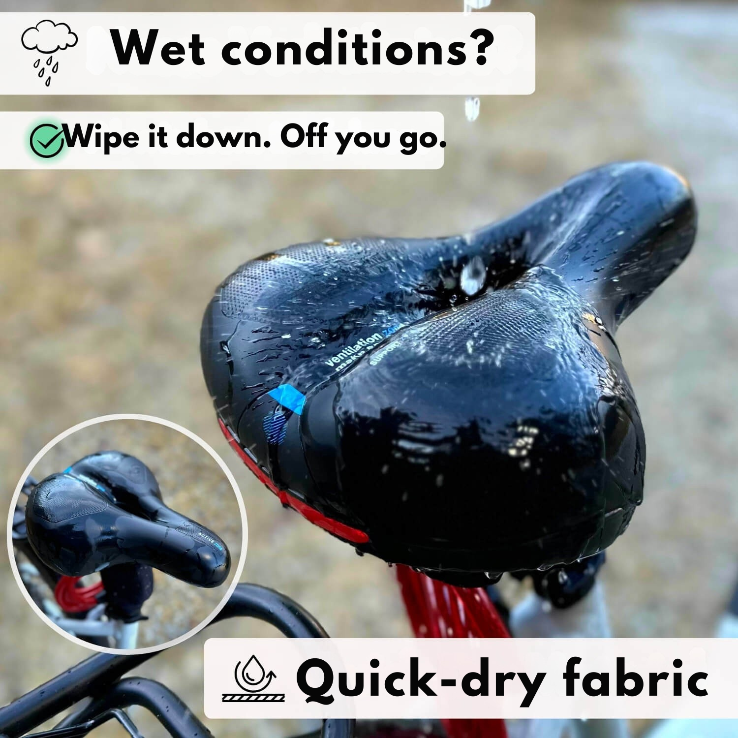Ergonomic Bicycle Seat | Shock-Absorbing Comfort