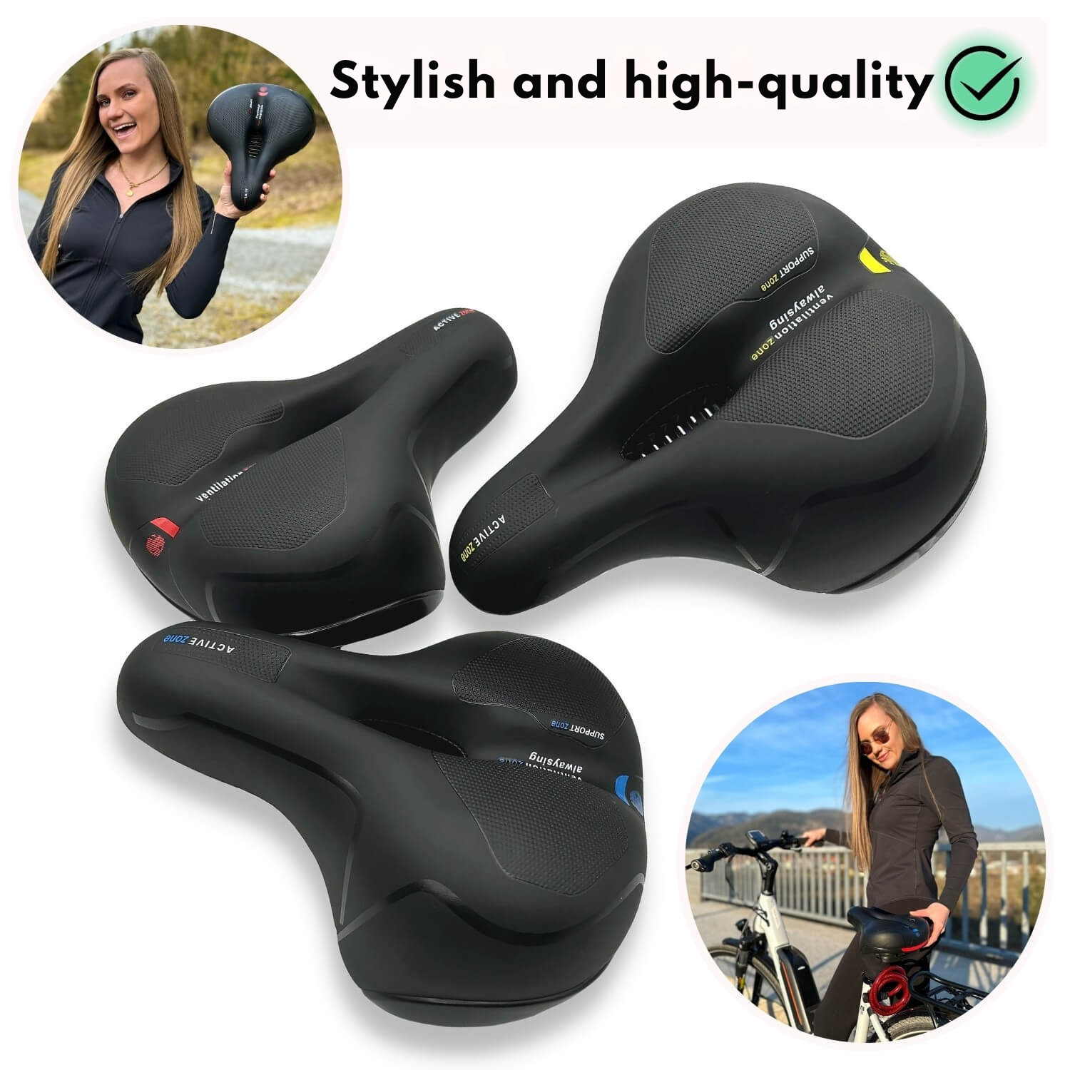 Ergonomic Bicycle Seat | Shock-Absorbing Comfort