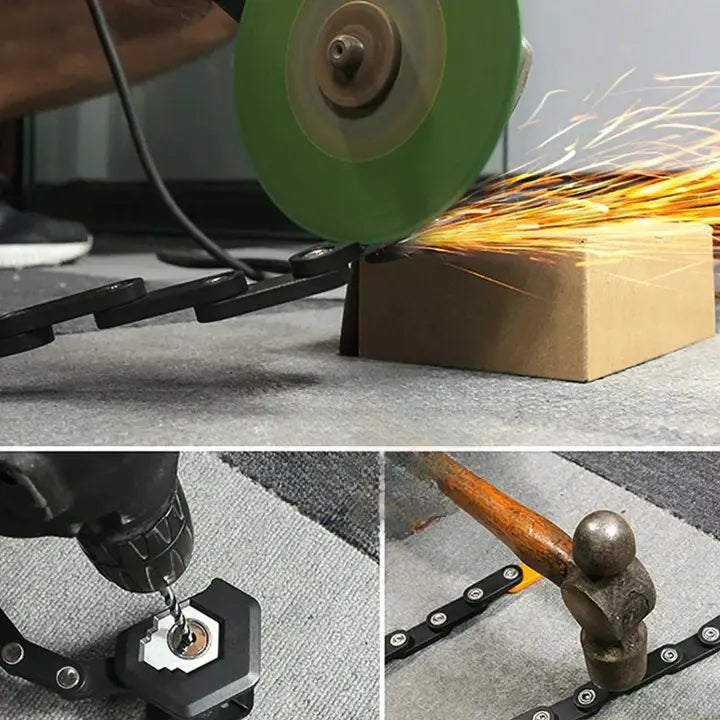 Compact and Foldable Bike Lock – Drill-Resistant Security