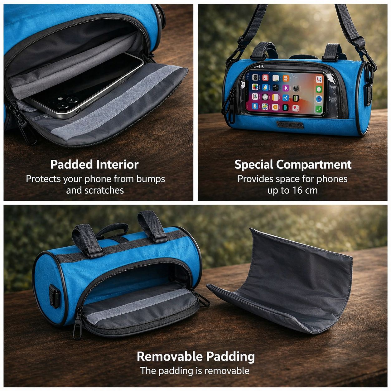 Bike Bag | Touchscreen-Compatible | Universal Velcro Closure System