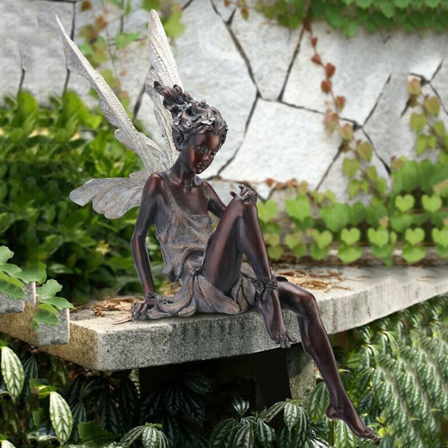 Enchanted Garden Fairy Sculpture for Lasting Outdoor Charm
