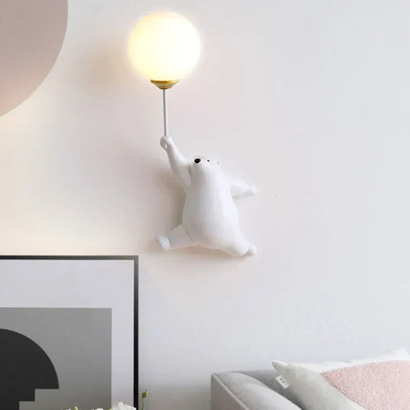 DreamyNight Kids Cartoon Wall Lamp with 3D Moon Glow