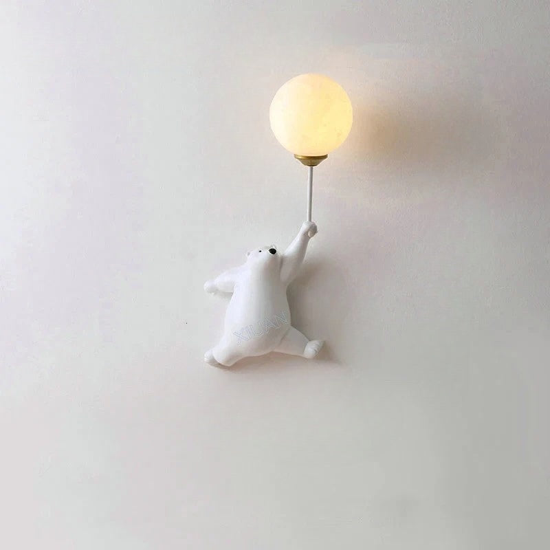DreamyNight Kids Cartoon Wall Lamp with 3D Moon Glow