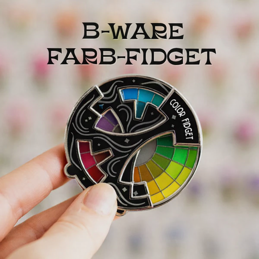 Color Theory Fidget | Rotating Enamel Pin | Creative Design | Collector's Pin