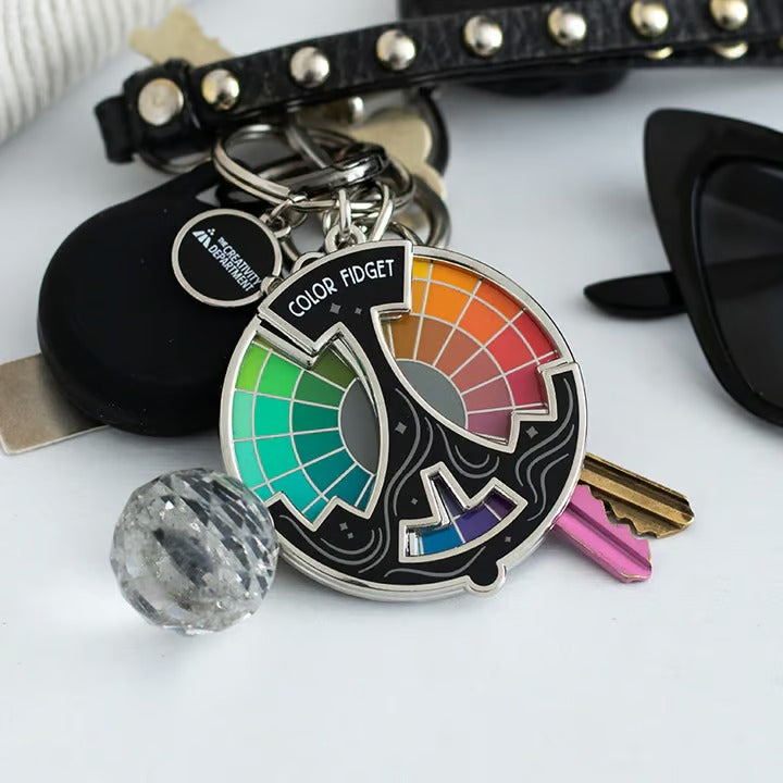 Color Theory Fidget | Rotating Enamel Pin | Creative Design | Collector's Pin
