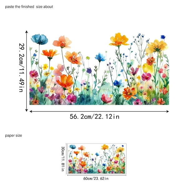 Self-Adhesive Window Film with Floral Pattern