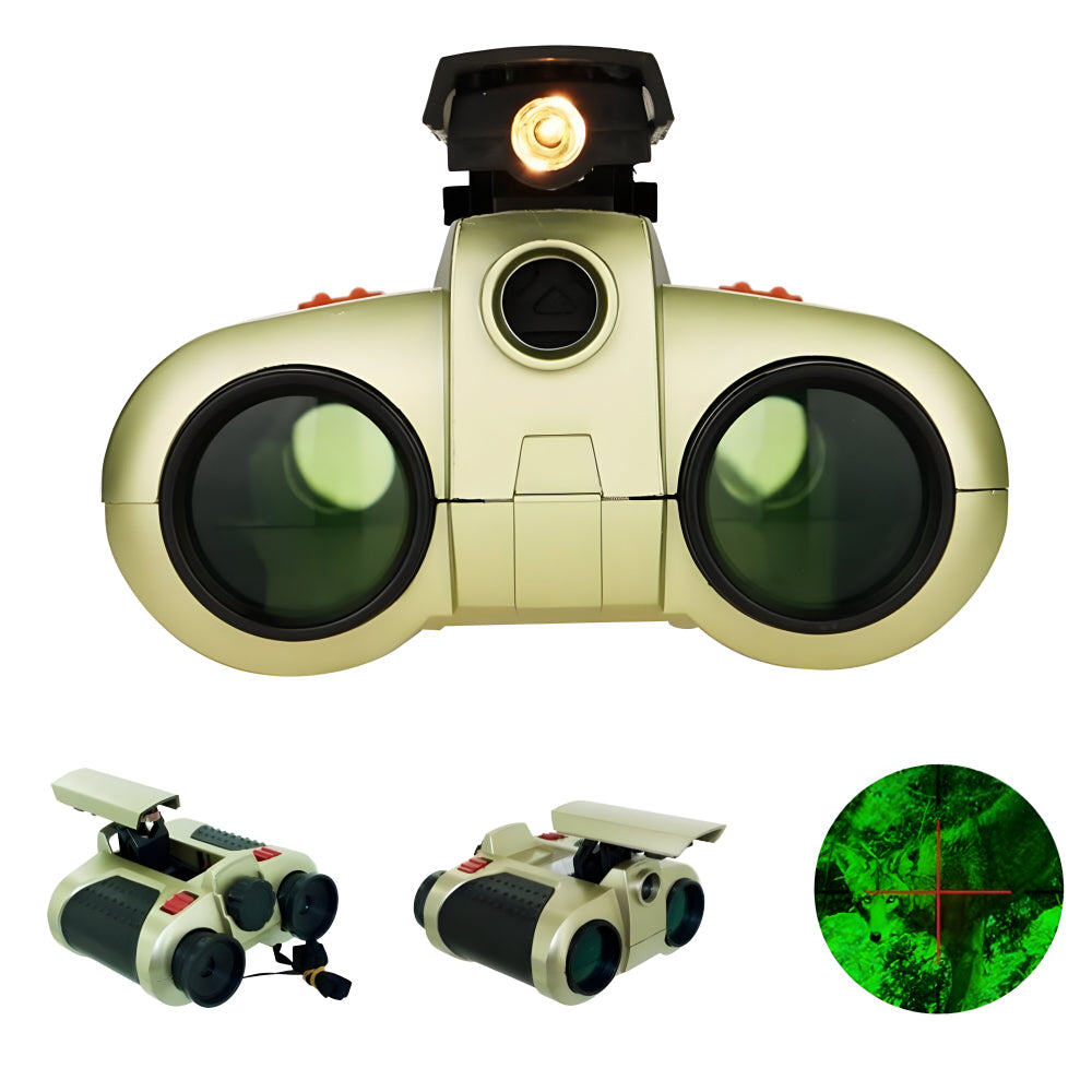 Binoculars | Children's Night Vision Binoculars | 4x30 Magnification | Durable and Waterproof