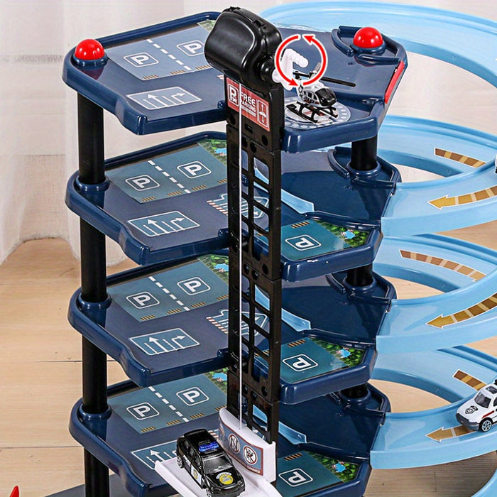 AdventureStation Multi-Level Firehouse Playset with Vehicles