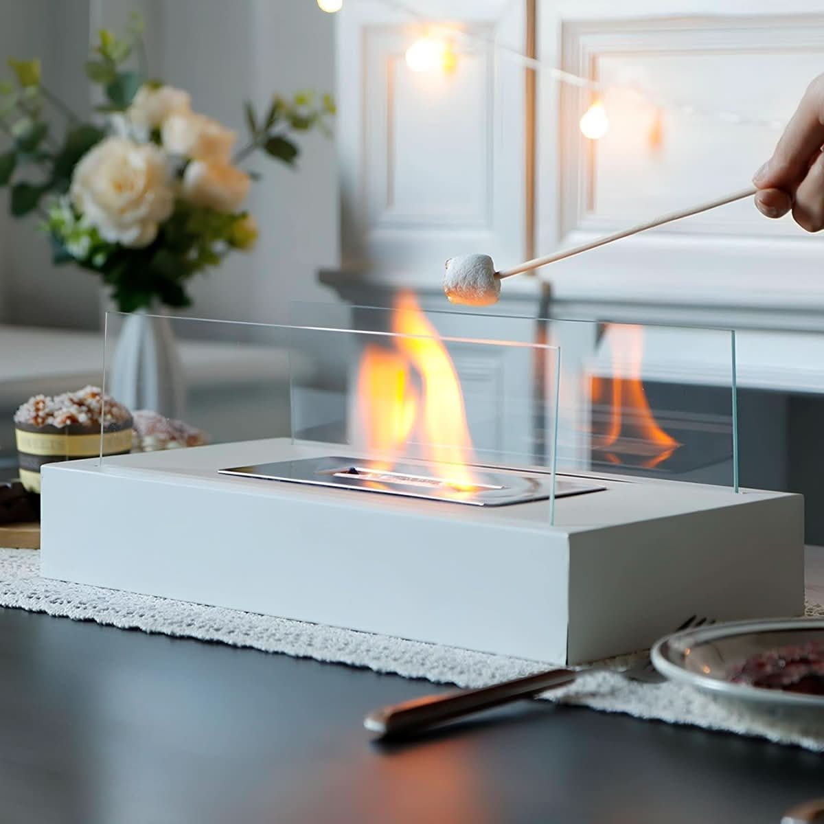 Portable Bioethanol Fire Bowl for Indoor and Outdoor Use