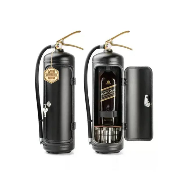 Fire Extinguisher Style Bottle Holder | Decorative Drink Stand