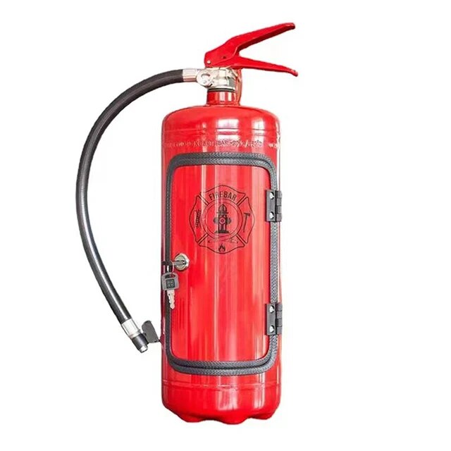 Fire Extinguisher Style Bottle Holder | Decorative Drink Stand