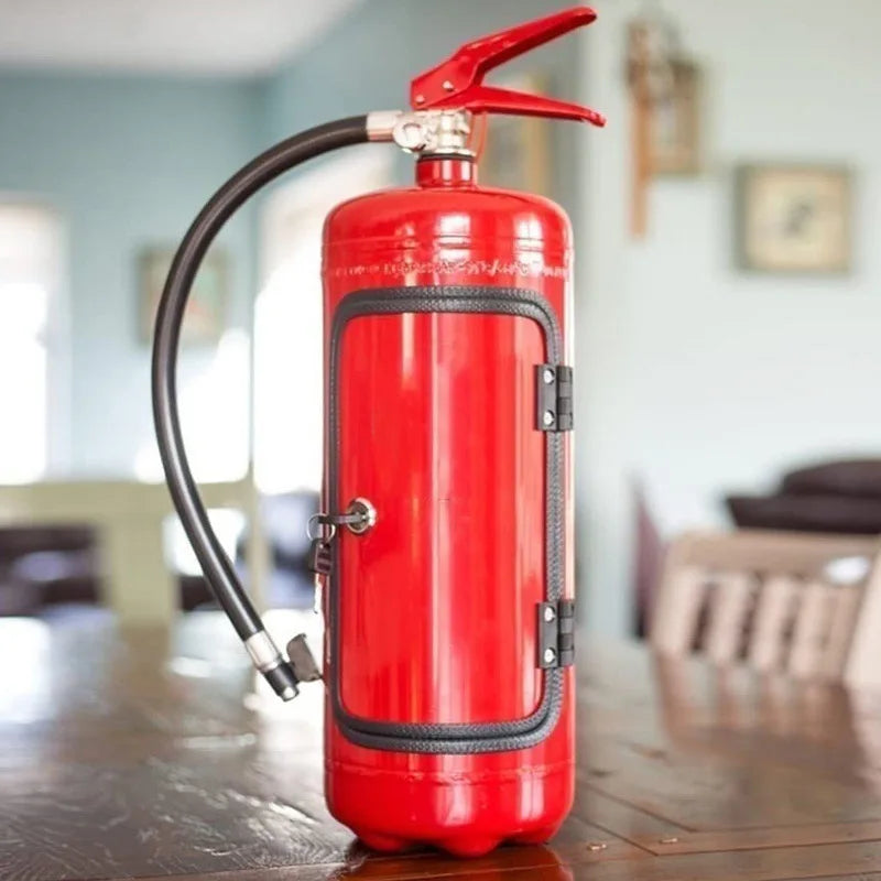 Fire Extinguisher Style Bottle Holder | Decorative Drink Stand