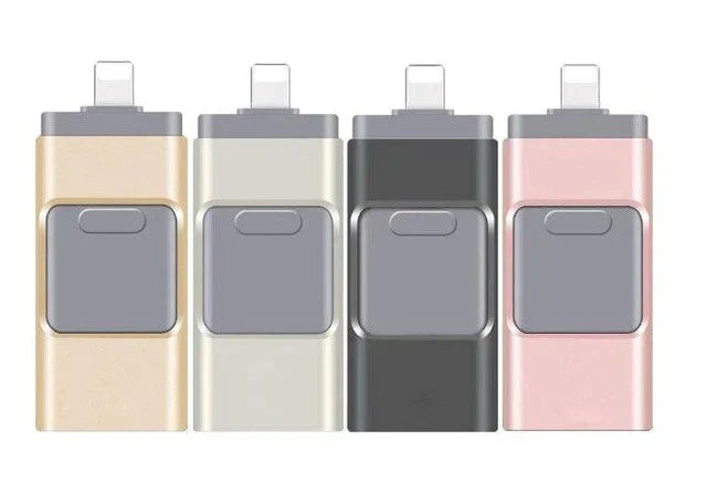 USB Flash Drive with Multi-Connector for Smartphone Storage