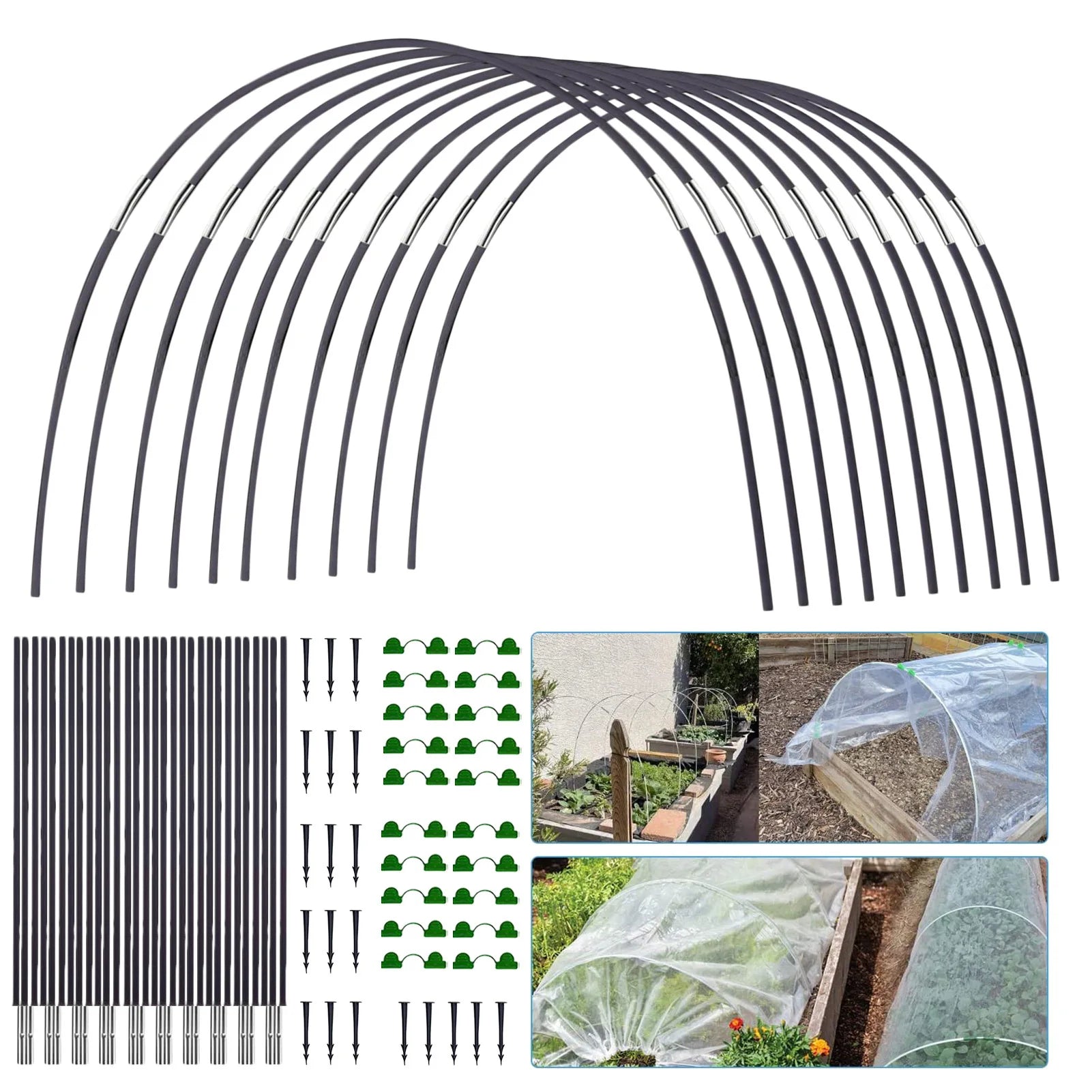 Garden Guardian - 5-Piece Weather-Resistant Plant Shelter