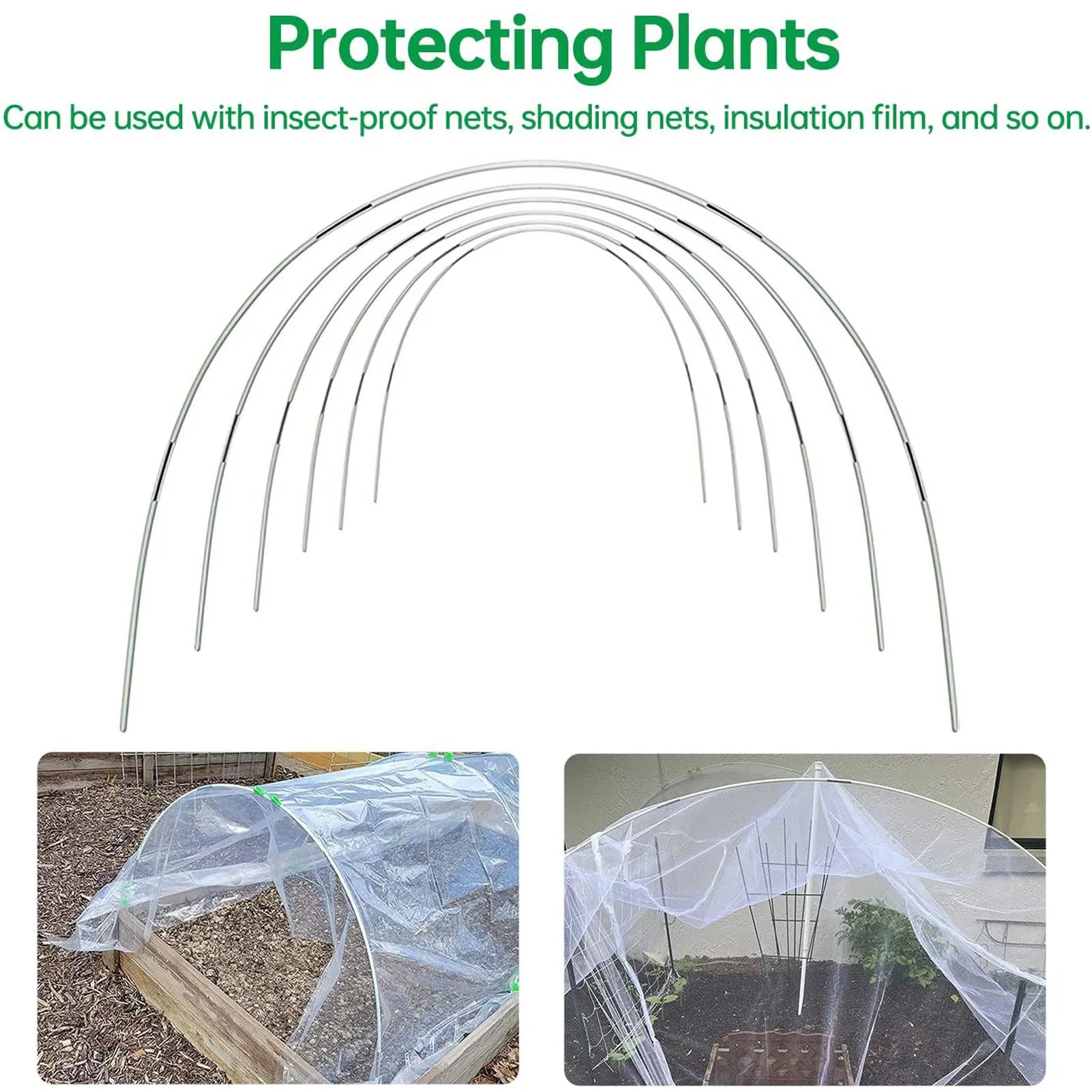Garden Guardian - 5-Piece Weather-Resistant Plant Shelter