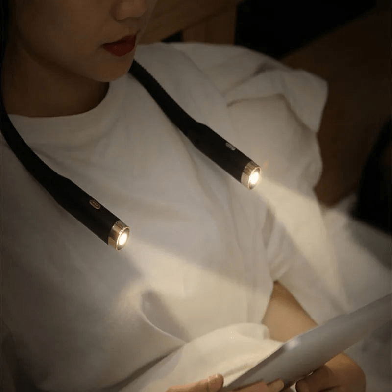 LumiNeck Adjustable Reading Light with USB Rechargeable Design