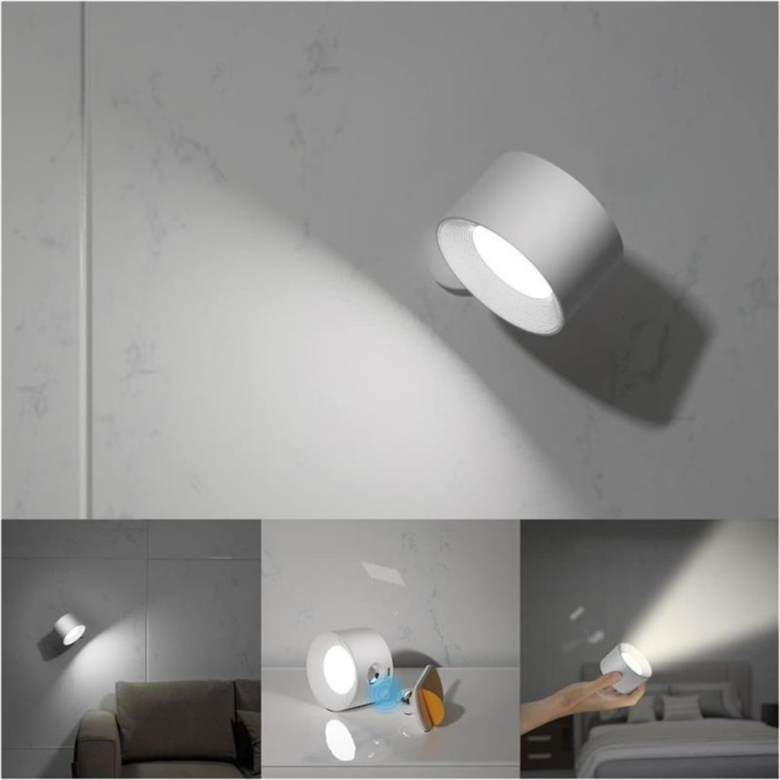 VersaGlow Wireless 360-Degree Rechargeable LED Light
