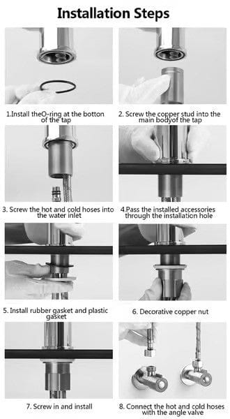VersaFlow 360° Adjustable Kitchen Faucet with Dual Spray Modes