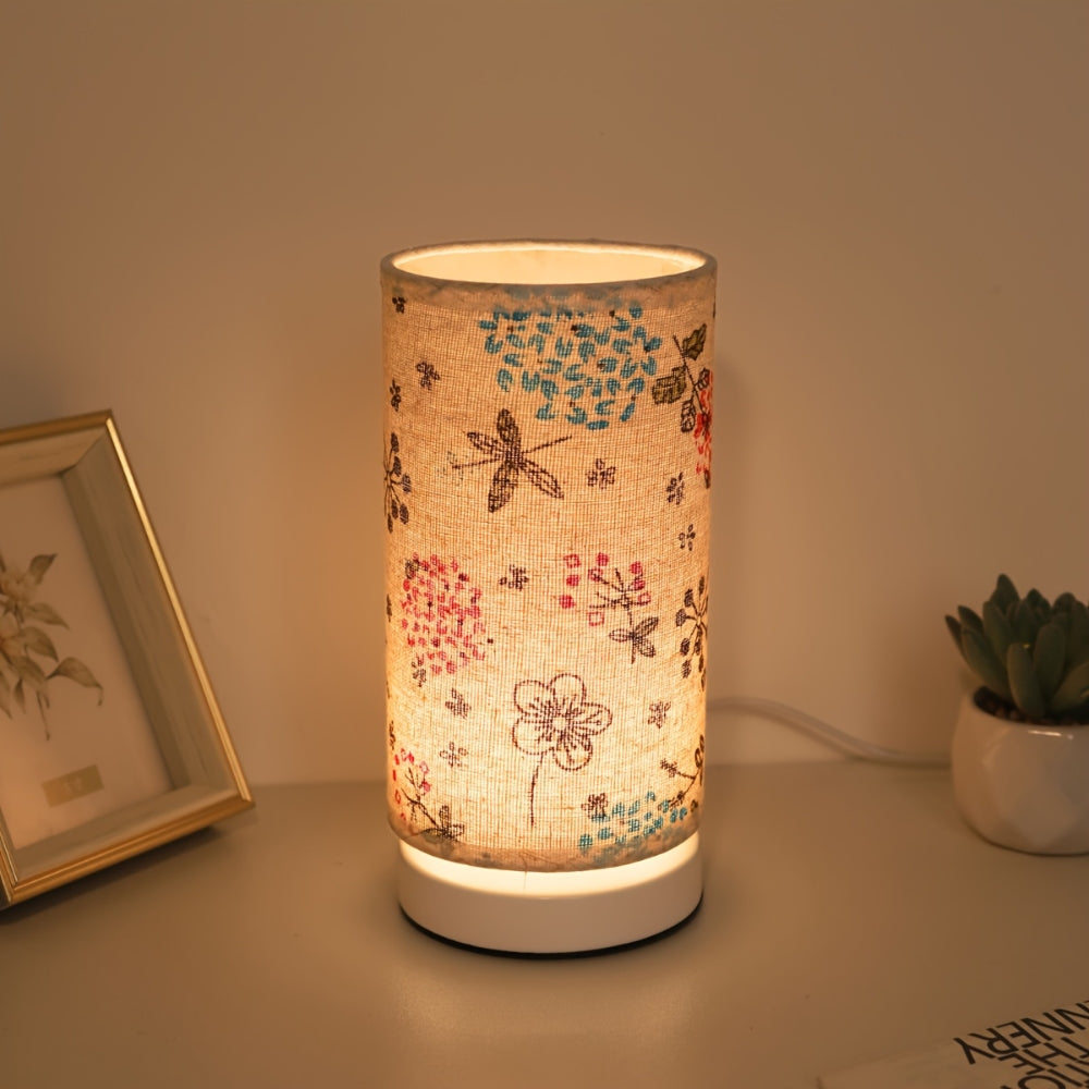 Serene Blossom – Vintage Floral Table Lamp for Cozy Spaces