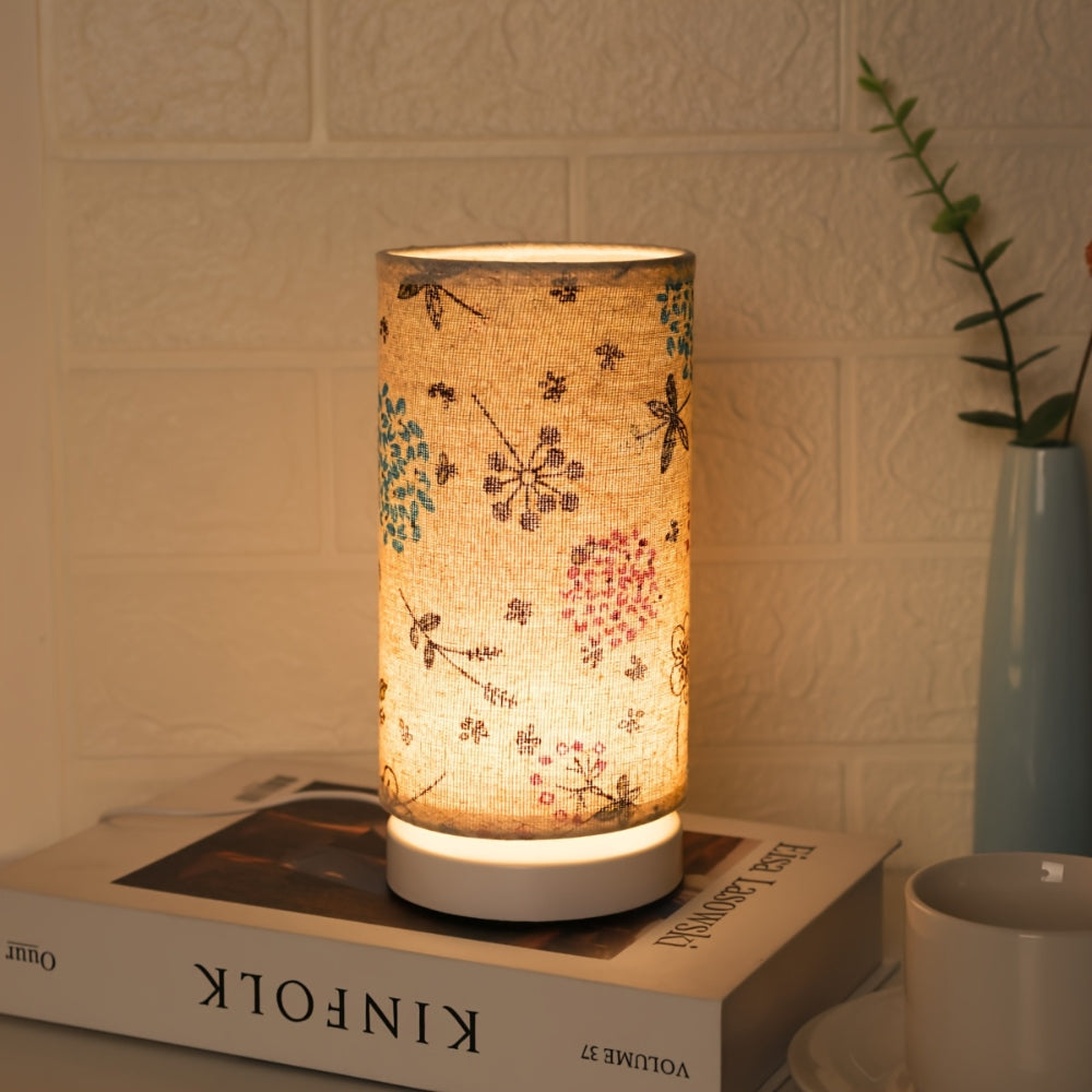 Serene Blossom – Vintage Floral Table Lamp for Cozy Spaces