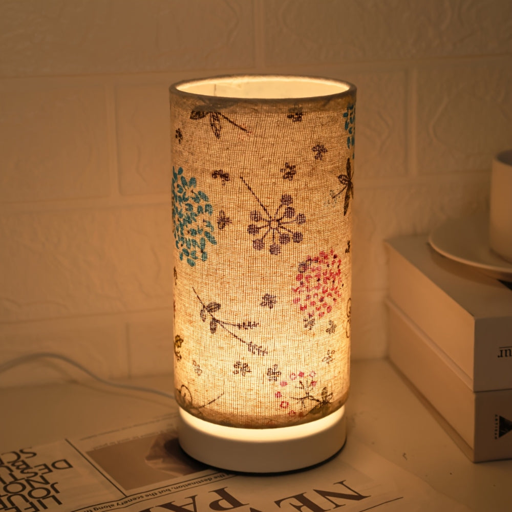 Serene Blossom – Vintage Floral Table Lamp for Cozy Spaces