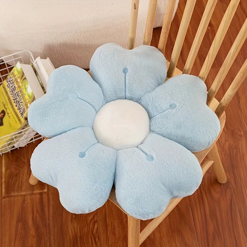 Charming Floral Plush Cushion for Cozy Spaces
