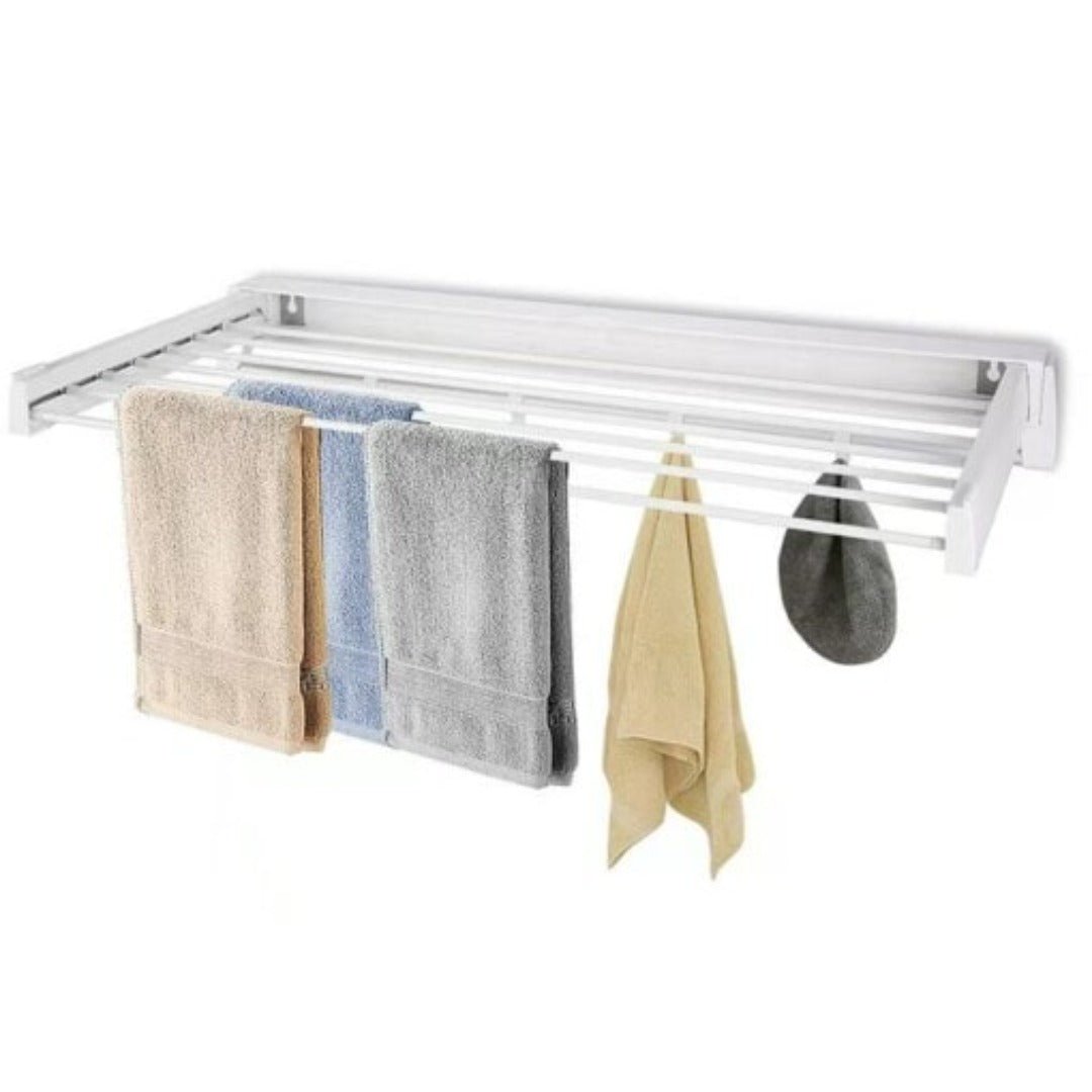 Space-Saving Wall-Mounted Clothes Drying Rack