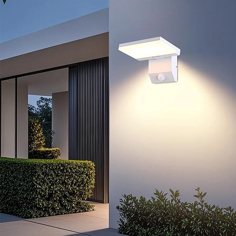 Smart Motion-Activated LED Wall Light, 18W, Weatherproof