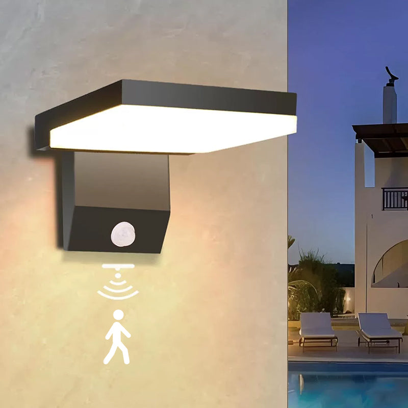Smart Motion-Activated LED Wall Light, 18W, Weatherproof