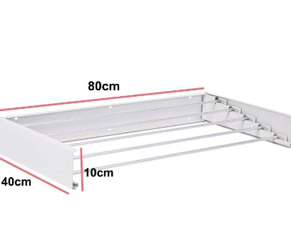 Compact Wall-Mounted Laundry Drying Rack for Efficient Space Use