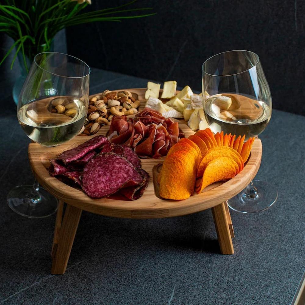 Compact Folding Birch Wood Picnic Table for All Occasions