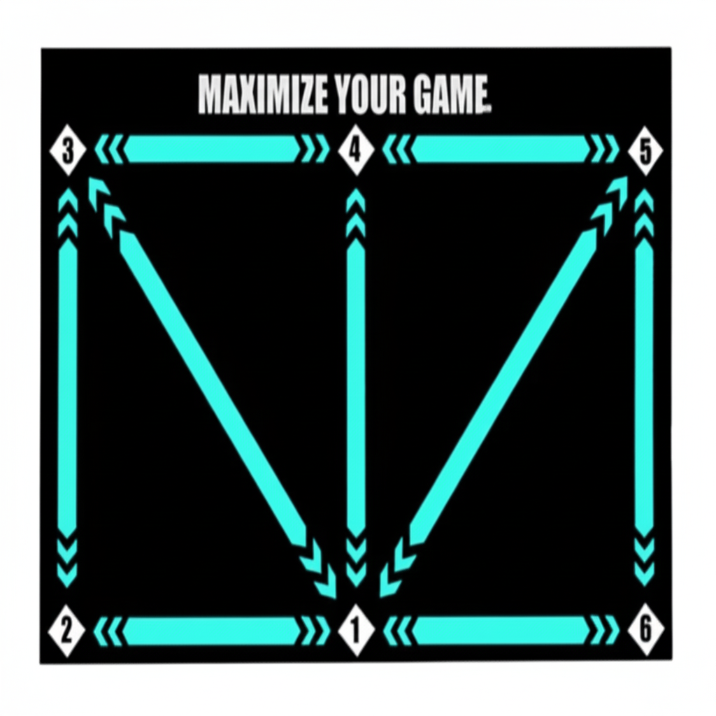 Non-Slip Soccer Training Mat for Footwork Practice and Skill Development