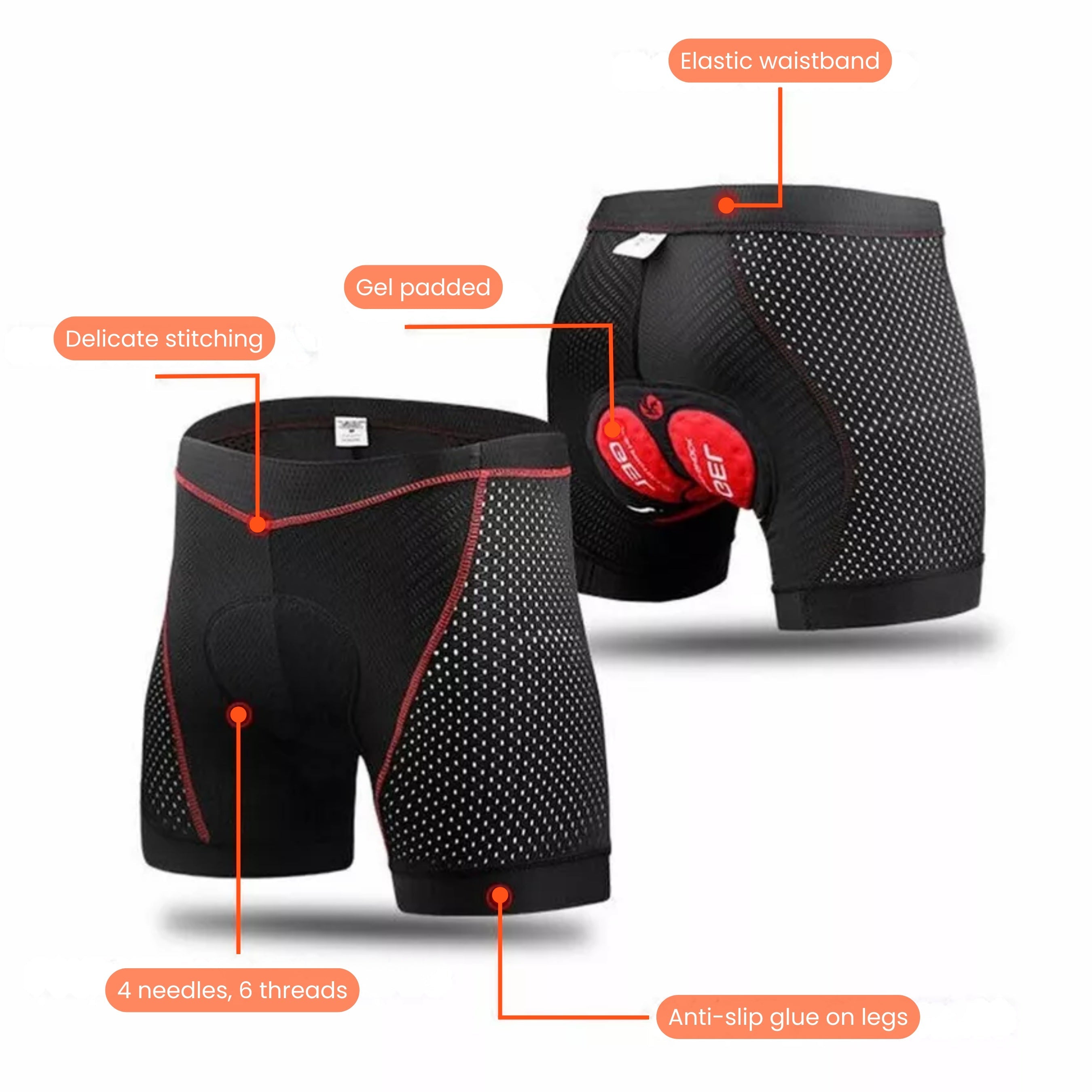 Comfort-Enhanced Cycling Shorts for Men & Women