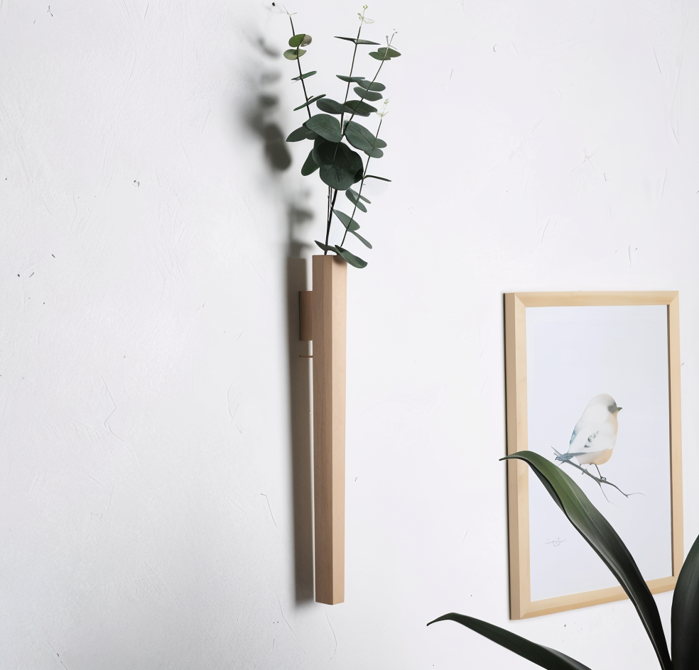 Nature's Embrace Wall-Mounted Wooden Floral Display