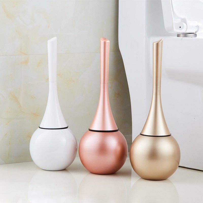 PureClean Pro - Advanced Silicone Toilet Brush with Holder