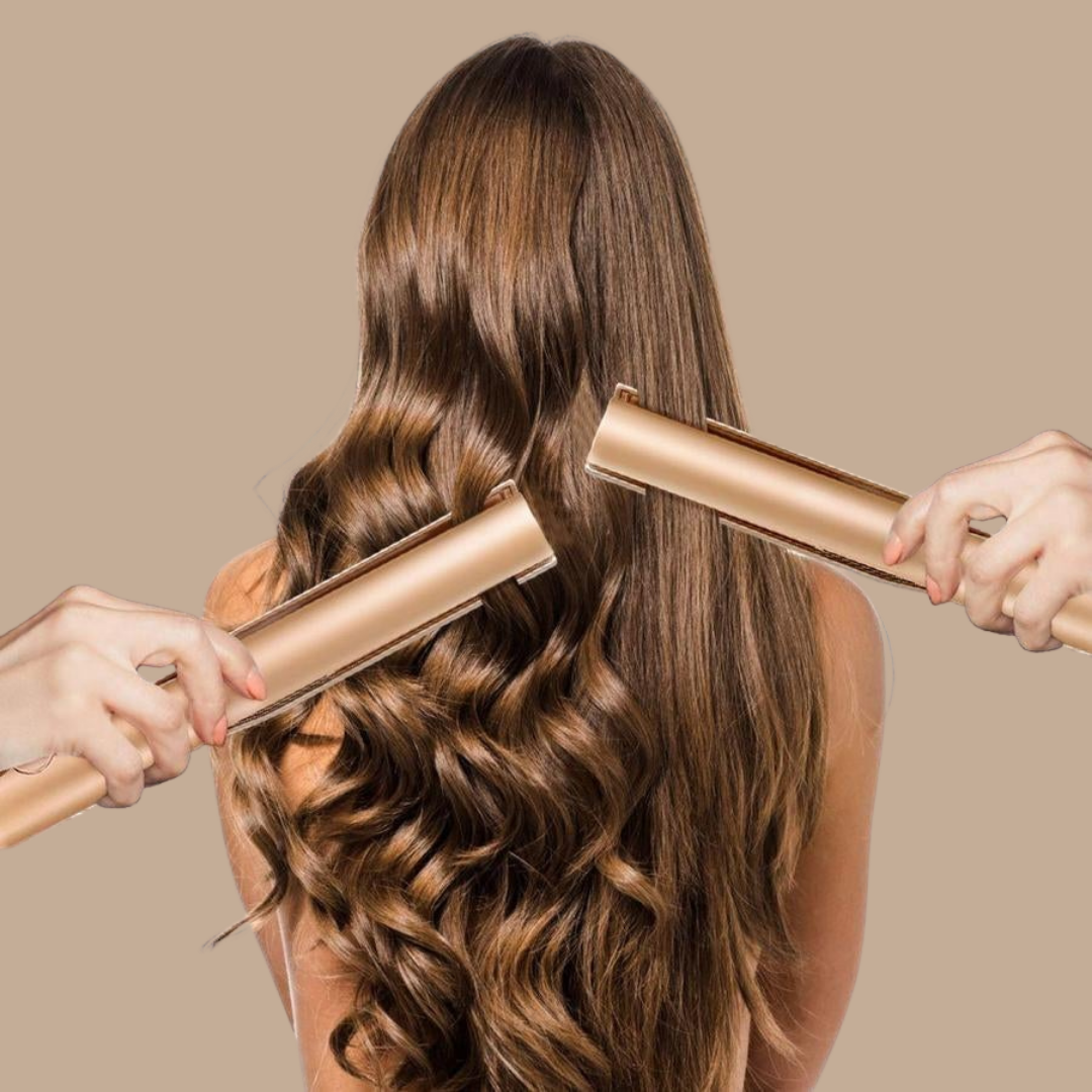 Hair Straightener with Ceramic Coating – FlexiCurl Hairstyling Tool