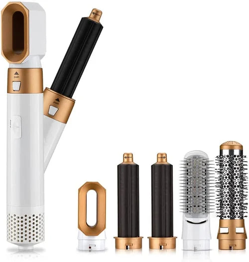 Multi Hair Styler with Attachments for Curling and Smoothing