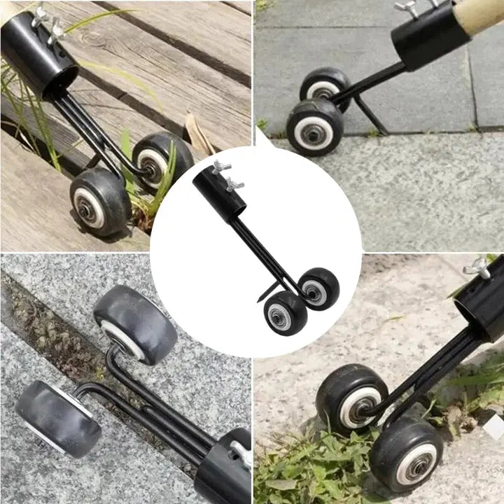 Joint Weeder Tool | Removes Weeds from Grout | Guided Rolling Edges