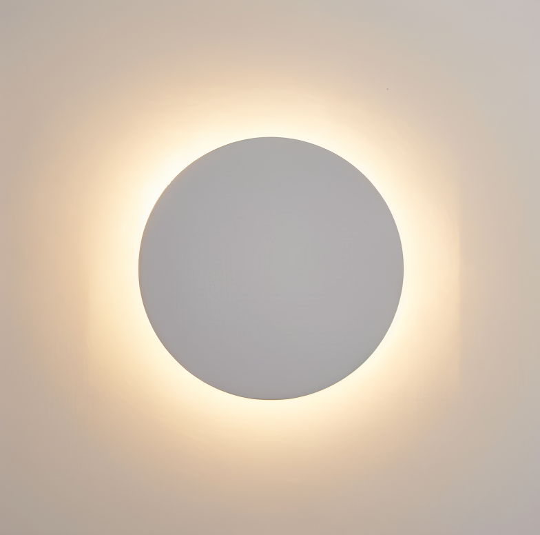 LunaGlow Round LED Wall Lamp - Modern Ambient Lighting