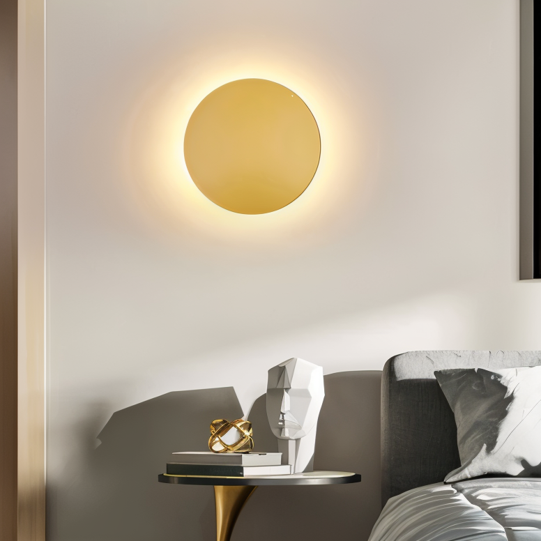 LunaGlow Round LED Wall Lamp - Modern Ambient Lighting