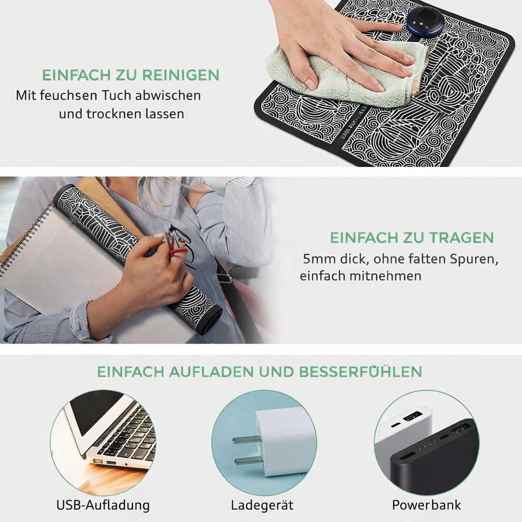 Foot Massage Mat with EMS Technology for Deep Relaxation