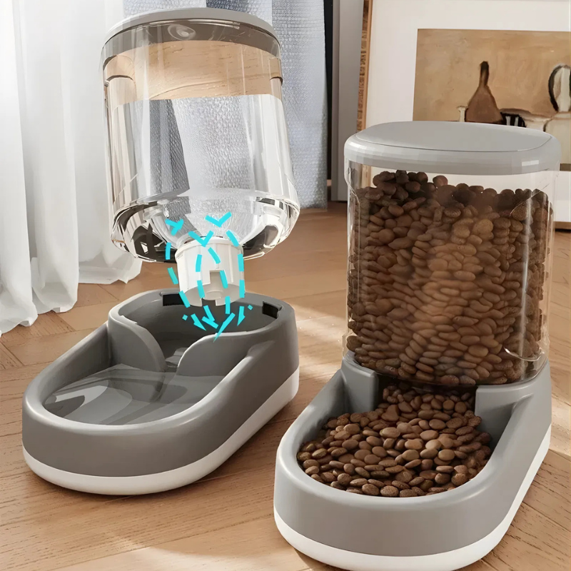 Automatic Feeder Set for Dry and Wet Food
