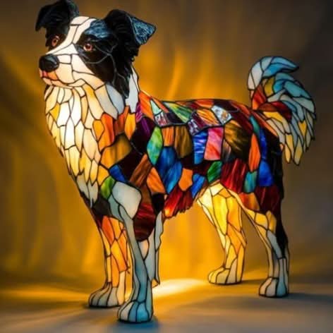 Enchanting LED Pet Figurine Light – Illuminating Dog Designs