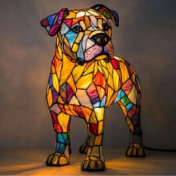 Enchanting LED Pet Figurine Light – Illuminating Dog Designs