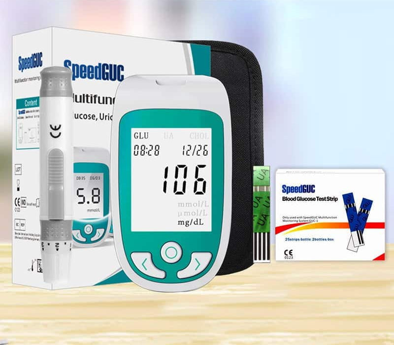 Comprehensive Home Health Tester for Glucose & Cholesterol