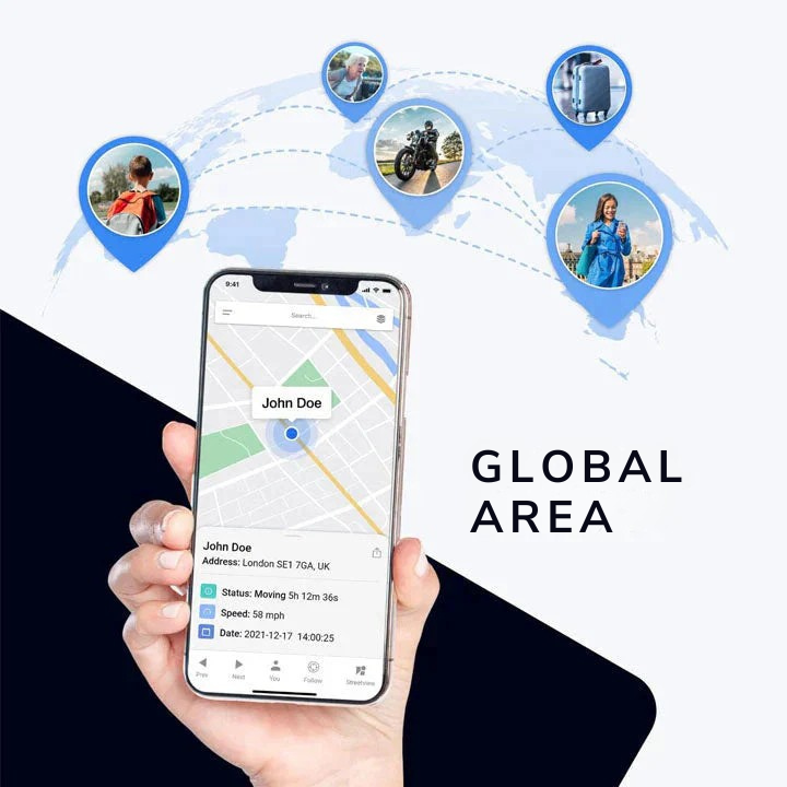Magnetic GPS Tracker with Real-Time Location via App