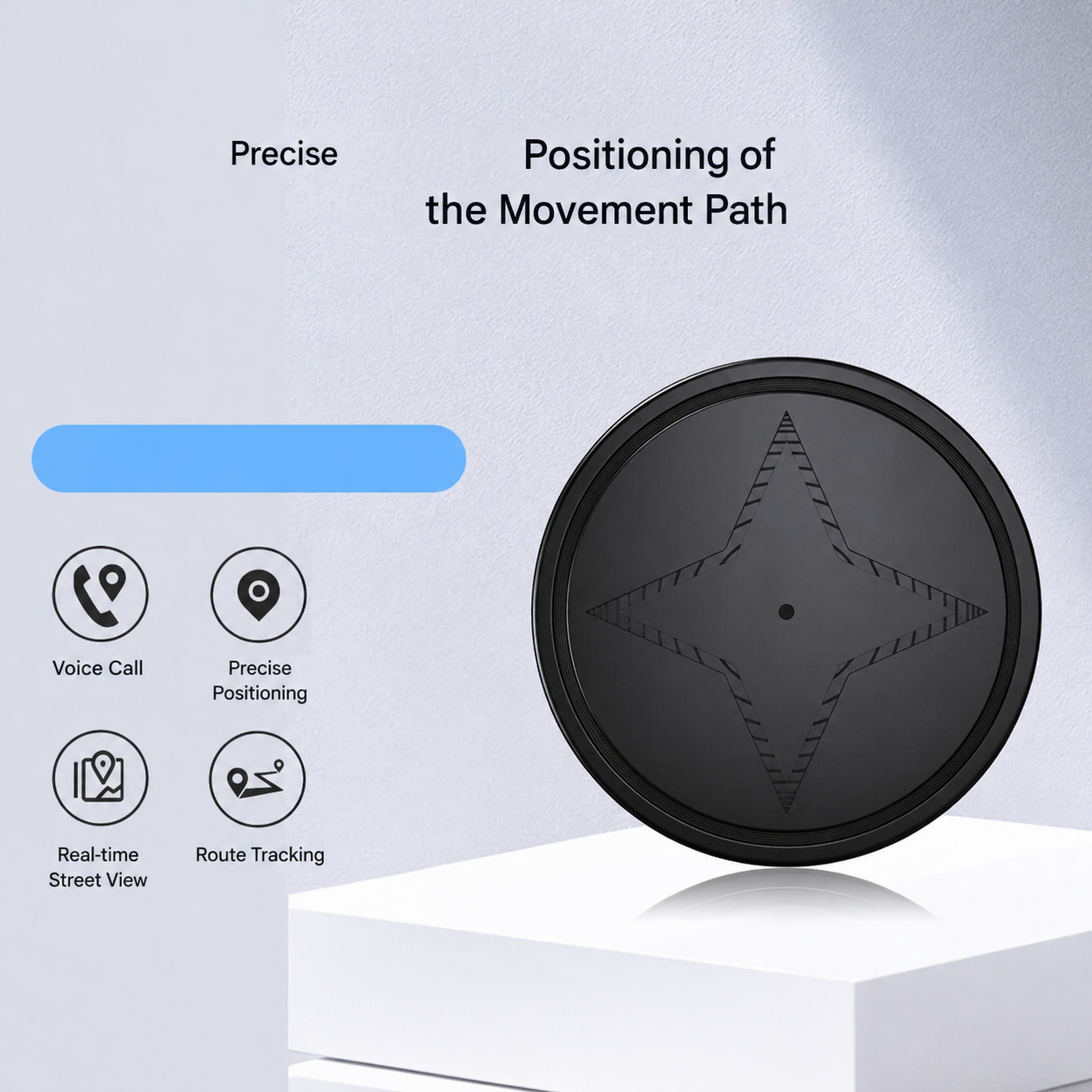 Compact Magnetic GPS Tracker | Real-Time Location GPS + GSM | 20 Days Battery